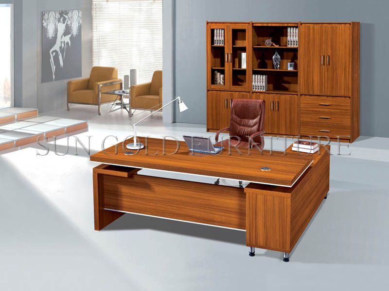Black L Shaped Office Desk Wholesale Boss Executive Office Desk (sz