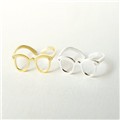 New Fashion jewelry punk glasses design finger rings for women ladie's wholesale