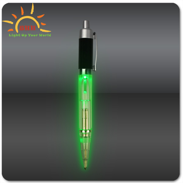 Plastic Flash Multicolor Light Up Pen Executive Metal Ballpoint Pen