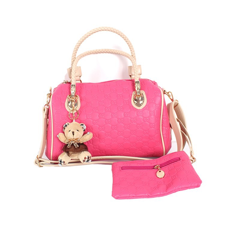 Young Women Designer Purses and Handbags with Pendant