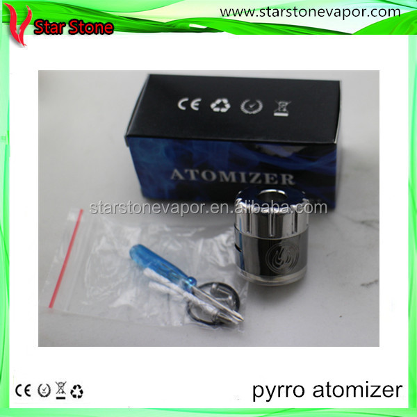 Starstone 2014 New design pyrro rda clone atomizer ecig 1:1 clone pyrro atomizer