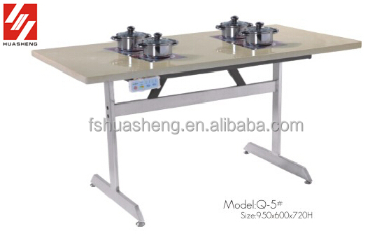 長方形ホットポット商業テーブルダイニングテーブル仕入れ・メーカー・工場