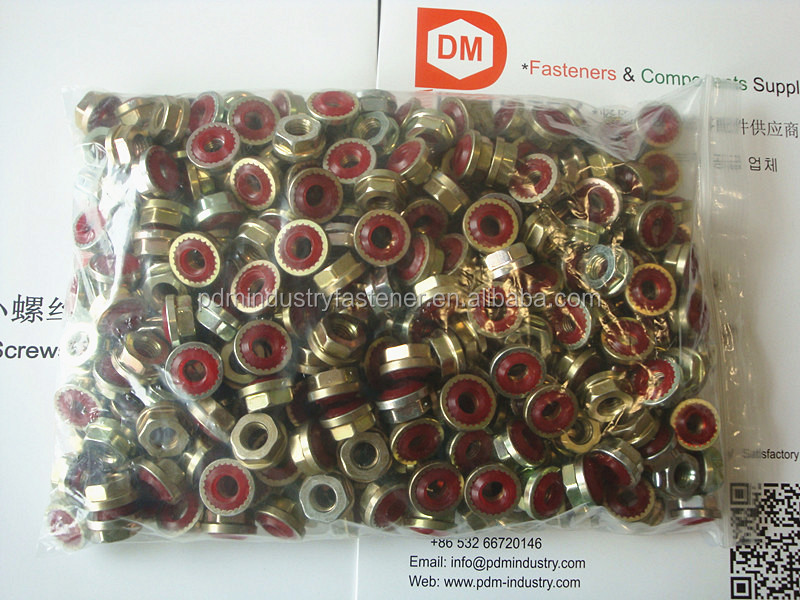 Yellow Zinc Coated Sealing Nut Seal Lock Nuts M16 Buy Lock Nut,Seal Lock Nut,Sealing Nut