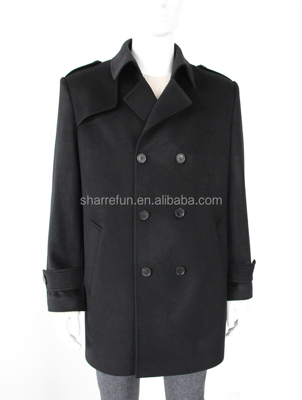 工場卸売黒450g/sm100％メンズカシミヤコート冬のコートのジャケット仕入れ・メーカー・工場