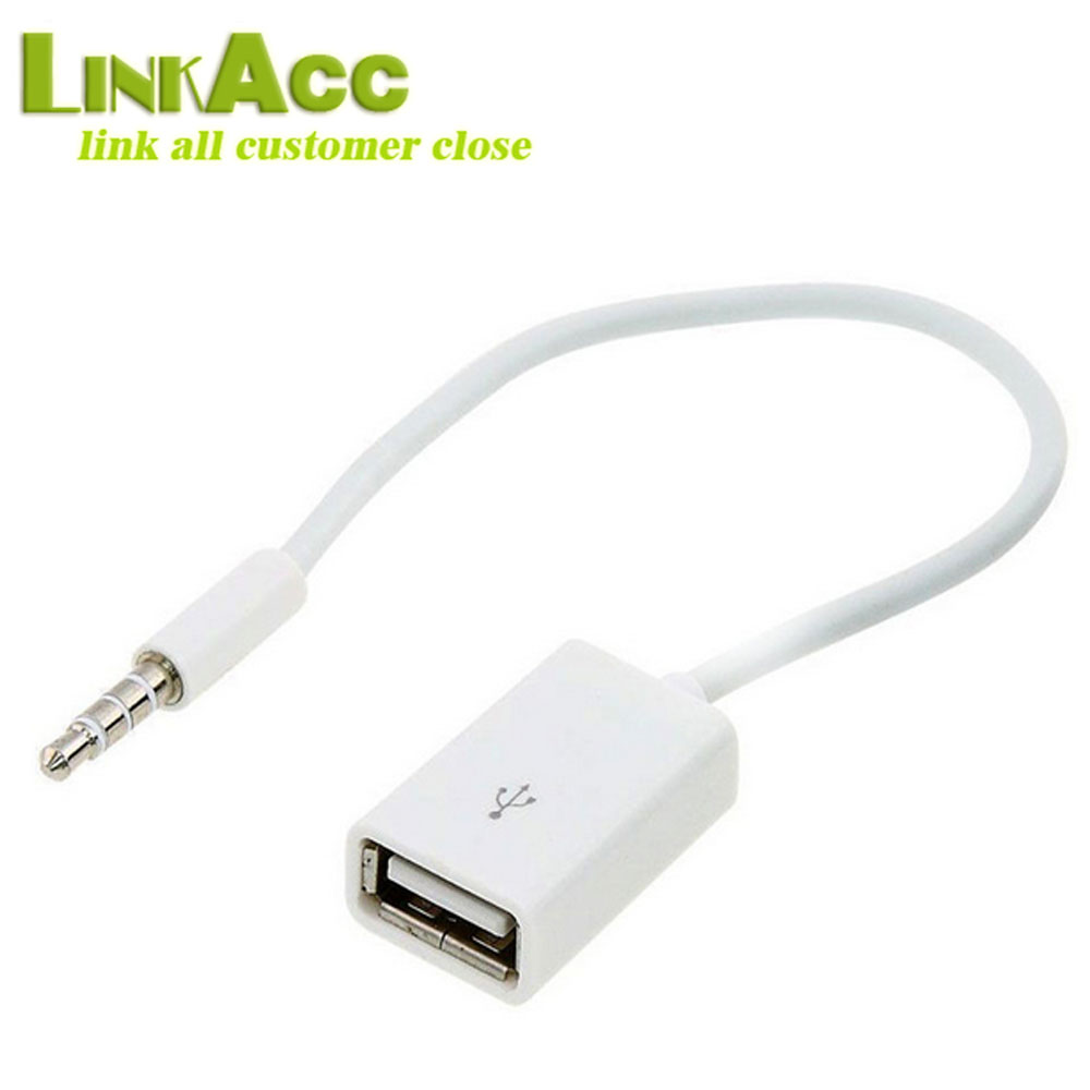 AUX à USB 3.5mm mâle Aux Audio Jack Branchez à USB 2.0 Femelle
