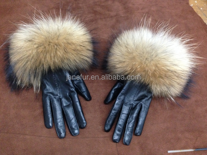gant fourrure femme