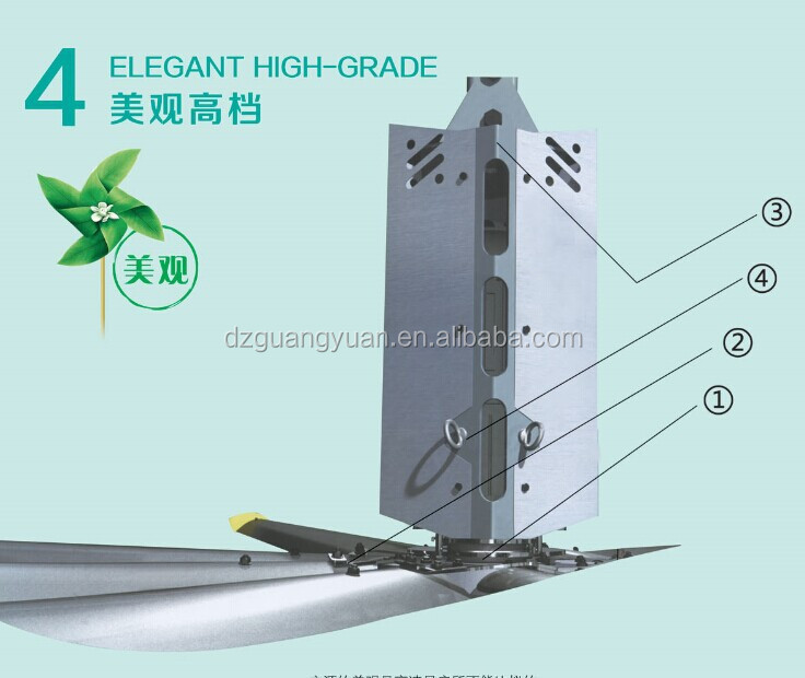工業用天井24フィート非常に大ファン/4aerome<em></em>tal非常に大きなブレードと人工呼吸器問屋・仕入れ・卸・卸売り
