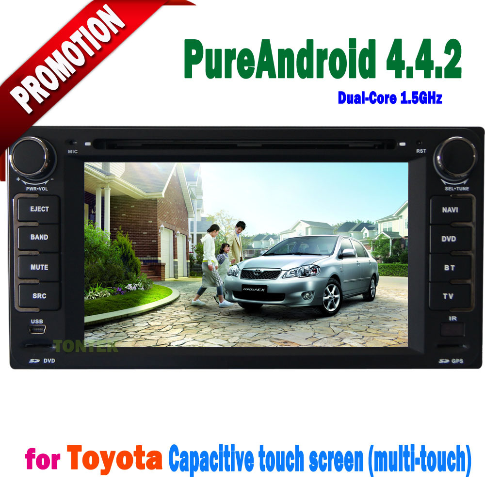 Android 4.4 car dvd for toyota rav4 year 2008 2007 2006 2005 2004 2003 2002 2001 with wifi 3G GPS BT radio mirror link and DVR