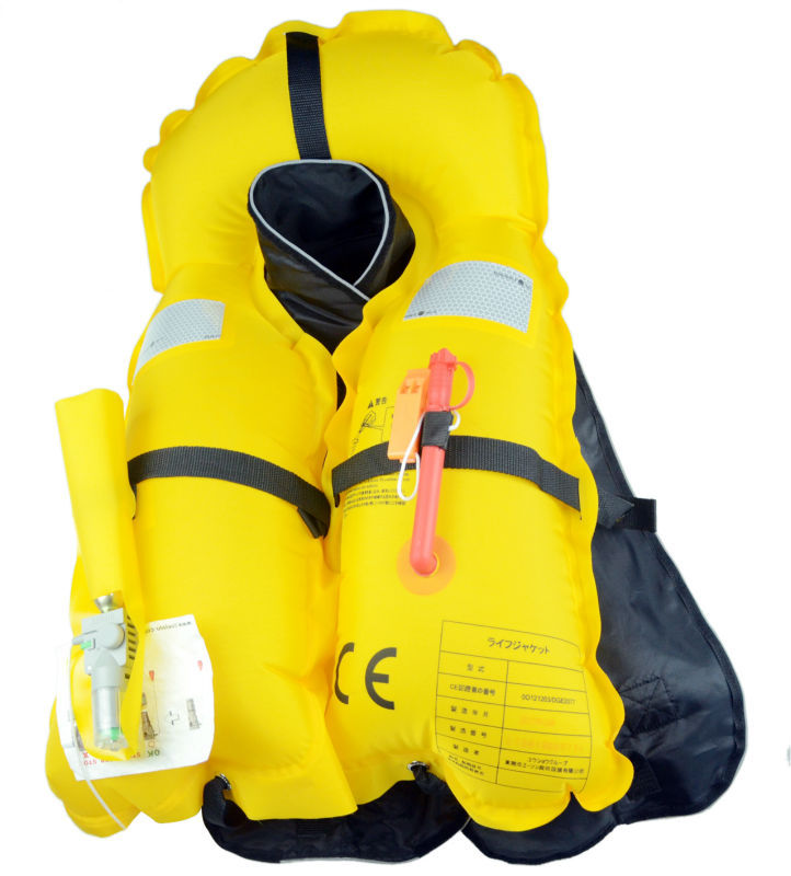 CE認証済み 海用 釣り用 救命胴衣 灰色+黒 フリーサイズライフジャケット問屋・仕入れ・卸・卸売り