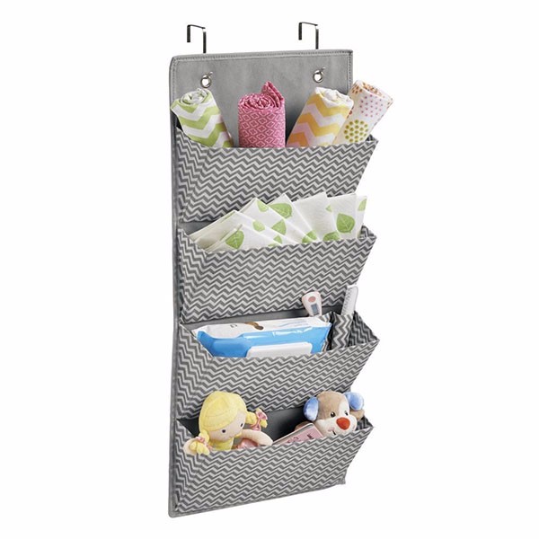 Over Door Wall Mounted Canvas Hanging Closet Storage Organizer