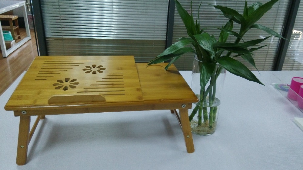 エコ- フレンドリーな竹製品/竹折りたたみノートパソコンデスク仕入れ・メーカー・工場