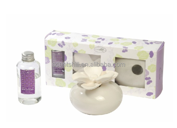 芳香剤の香り詰め替えオイル使用可能なギフトボックスは満員装飾石膏/ceramicホームフレグランス石問屋・仕入れ・卸・卸売り