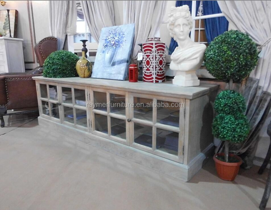 Estilo francés muebles de sala de madera maciza mueble tv rústico ...