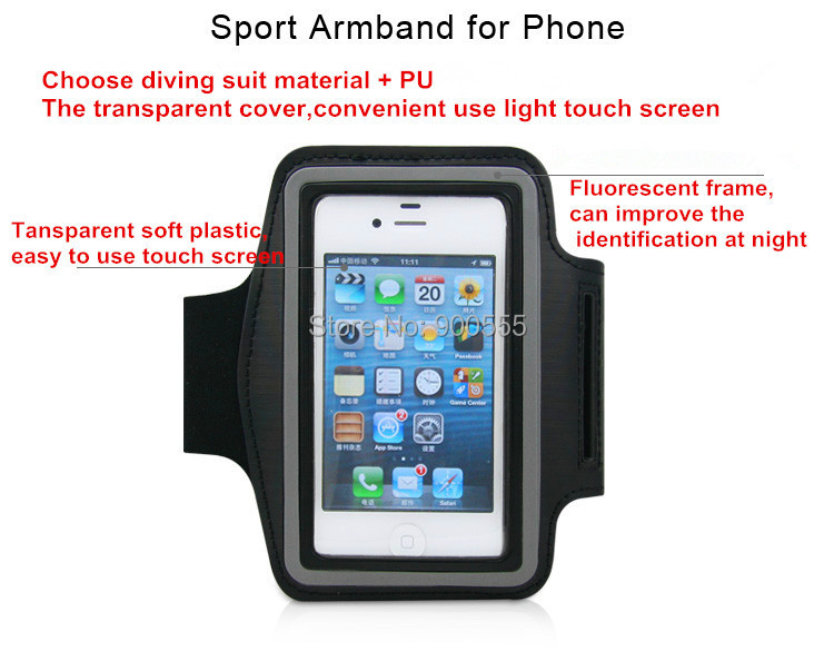 New Arrived Waterproof Sport Phone Armband for iPhone 4 4s 5 5s SP01-04.jpg