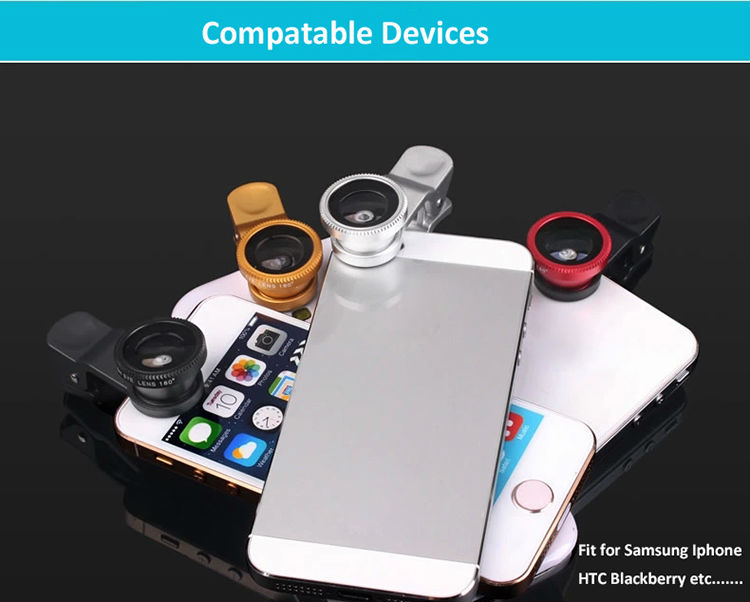 ユニバーサル電話のレンズクリップ3イン1/携帯電話カメラレンズ/多色ズームレンズ携帯電話用レンズ問屋・仕入れ・卸・卸売り