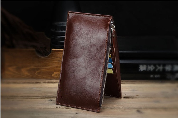 新しいデザイン2015油布若い男薄いビジネスカード財布仕入れ・メーカー・工場