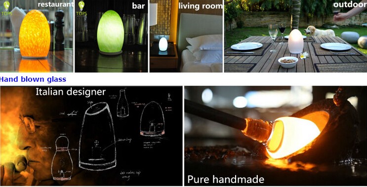 cordless flameless decoration candle light modern design lamp