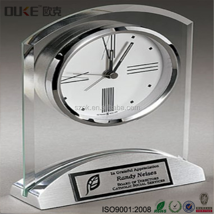 Customized Products Clear Lucite Acrylic Desk / Table Clocks Buy