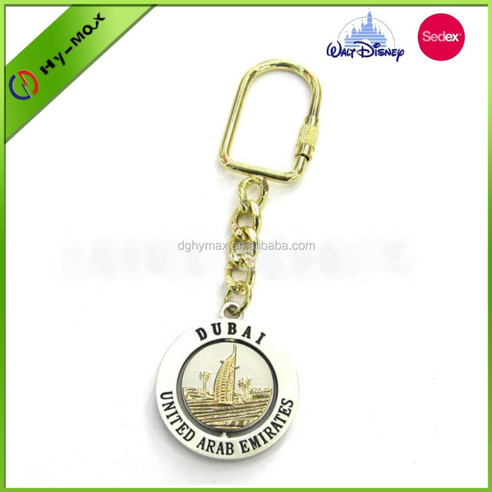 Promotiona Oem Gold Metal Dubai Key Ring Buy Dubai Key Ring