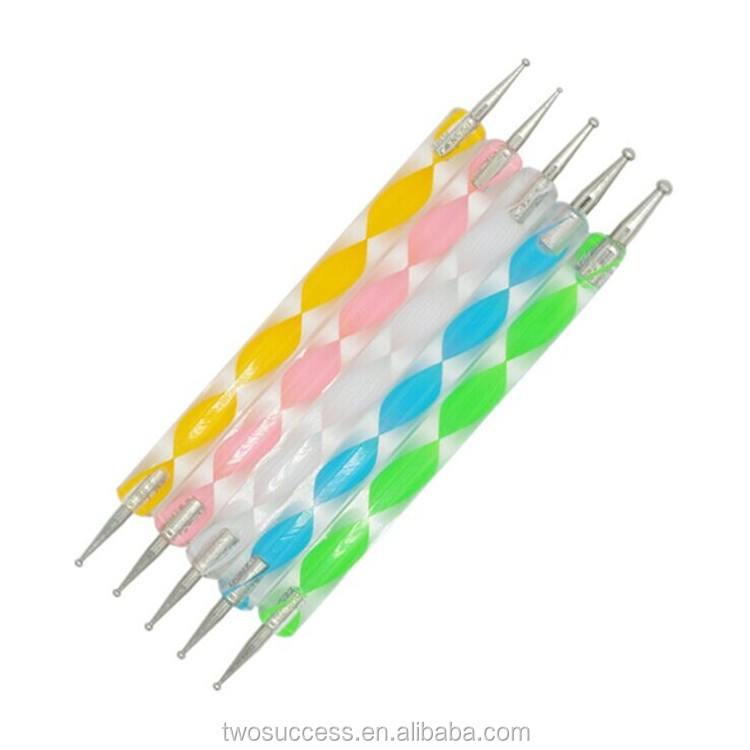 Hot sale nail dotting tools nail art pens 2 way nail dotting pen sets (2).jpg