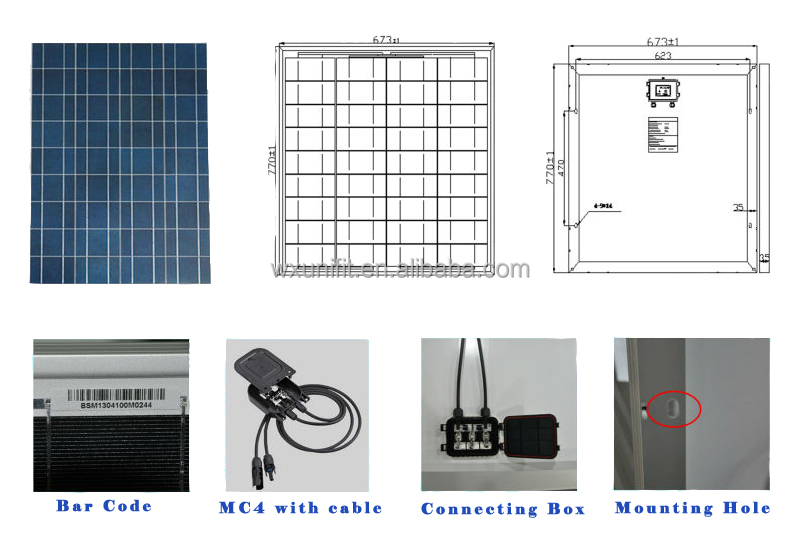 細胞太陽光発電modul/100w薄膜太陽電池モジュール問屋・仕入れ・卸・卸売り
