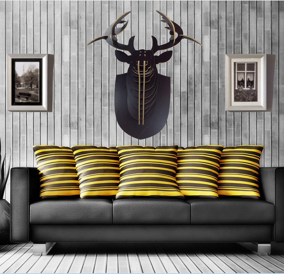 wood deer head (4)