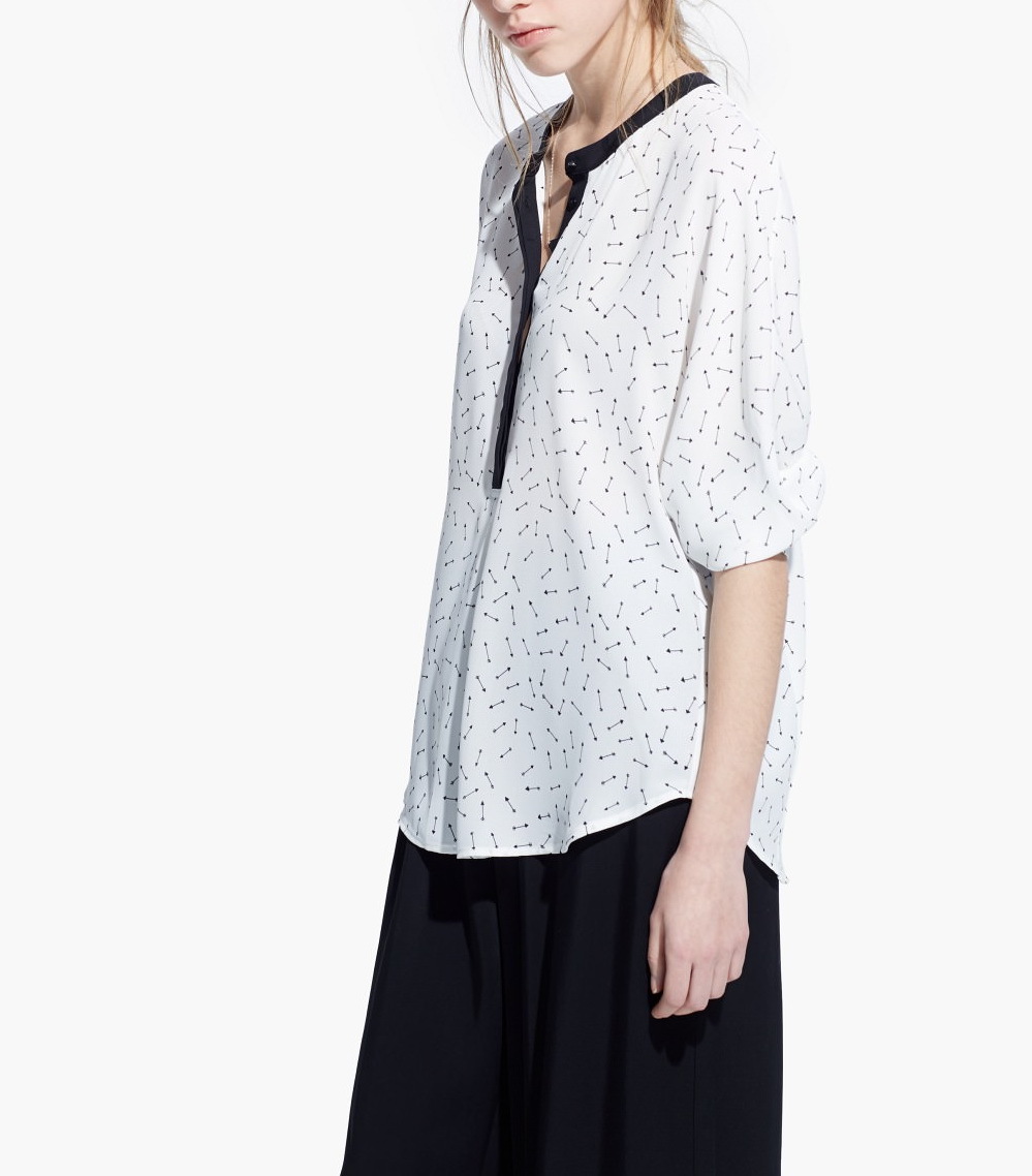 卸売女性のカスタムデザインプリントブラウス白シャツ新しい女性の服仕入れ・メーカー・工場