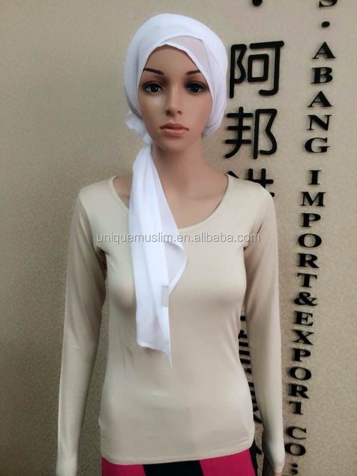 ボディーシャツsl014長いコットンジャージ、 摩耗underscarf半袖の服仕入れ・メーカー・工場