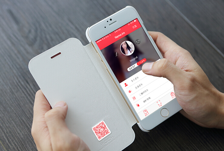 新しいとファッション2014年岩maxcardqrコード名nfcカード64.7iphone用フリップケース問屋・仕入れ・卸・卸売り
