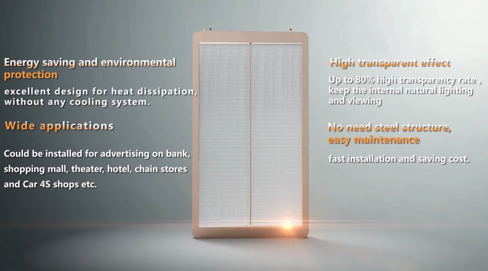 P3 75 P5 P7 5 P10 Shop Glass Window Transparent Led Advertising