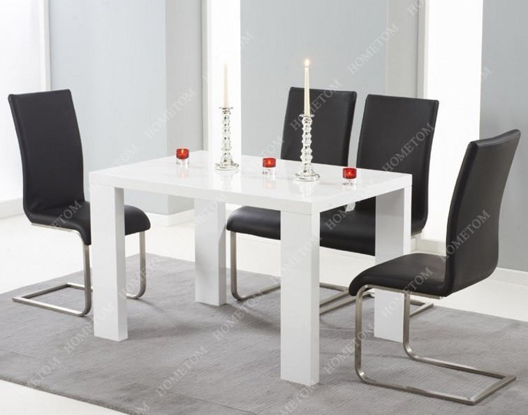 仕上げの光沢度の高い販売のための白い木製ダイニングテーブル仕入れ・メーカー・工場