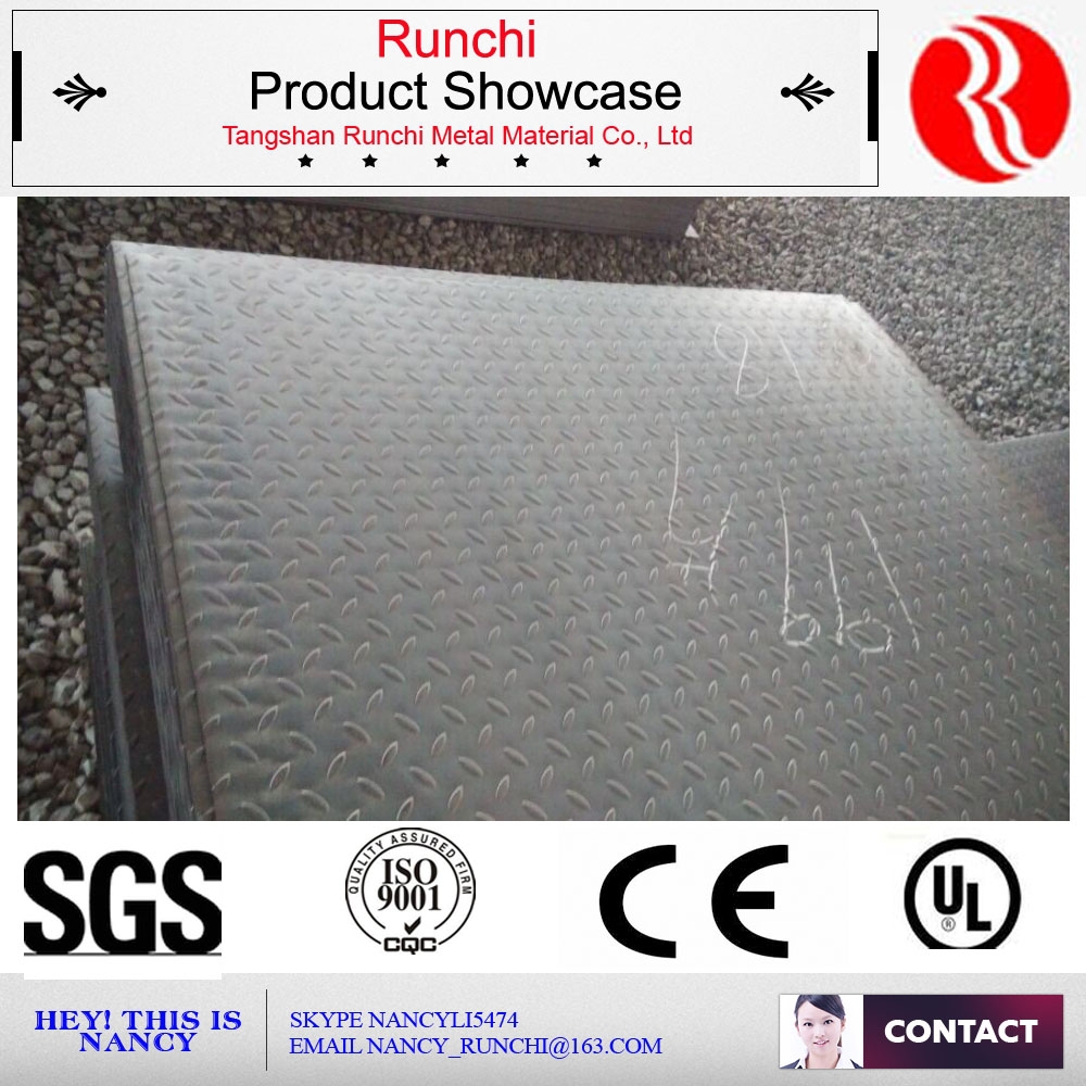 low price of diamand checker plate chequer steel