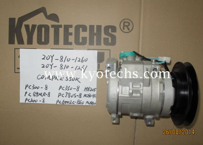 EXCAVATOR COMPRESSOR FOR 20Y-810-1260 20Y-810-1261 20Y-810-1262 20Y-810-1263 PC300-8 PC350-8 HB205 PC88MR-8 PC78US-8 PC290-8K PC200-8 PC600LC-8EO PC138US.jpg