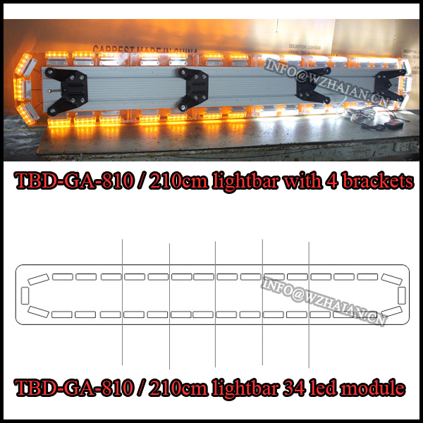 インチled2100ミリメートル8324v回復琥珀ストロボの警告ライトバー仕入れ・メーカー・工場