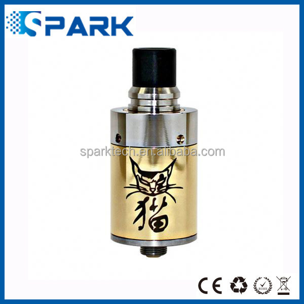 2014 Newest high quality arrival Stainless Steel RDA Rebuildable cat atomizer with factory price wholesale