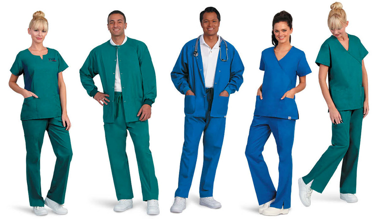 看護師の制服製造のファッション2015河南/100綿青医療スクラブの設計/病院スクラブのユニフォーム仕入れ・メーカー・工場