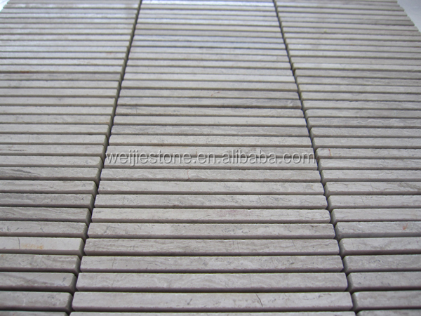 4mm/5mm/10mm natuurlijke grijze/grijze houten steenmozaïek tegels ...