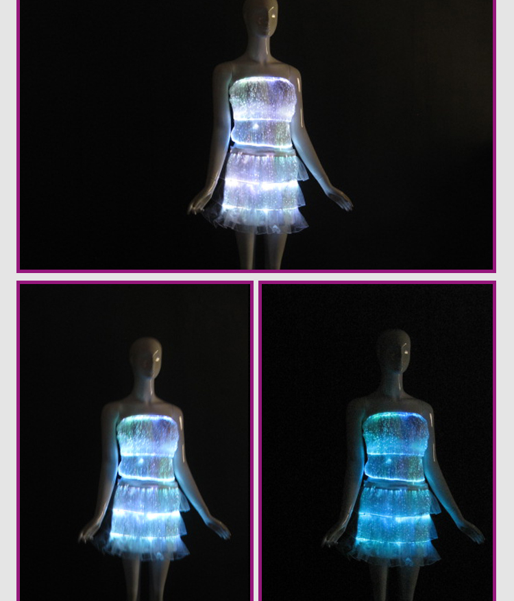 ラテンの社交ドレス照明発光セクシーなダンスの摩耗仕入れ・メーカー・工場
