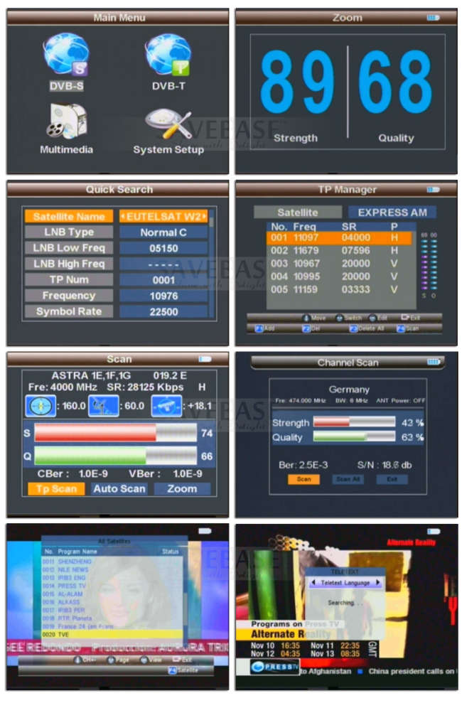Hd衛星ファインダーメートル用スペクトラムアナライザdvb-s/s2mpeg4問屋・仕入れ・卸・卸売り