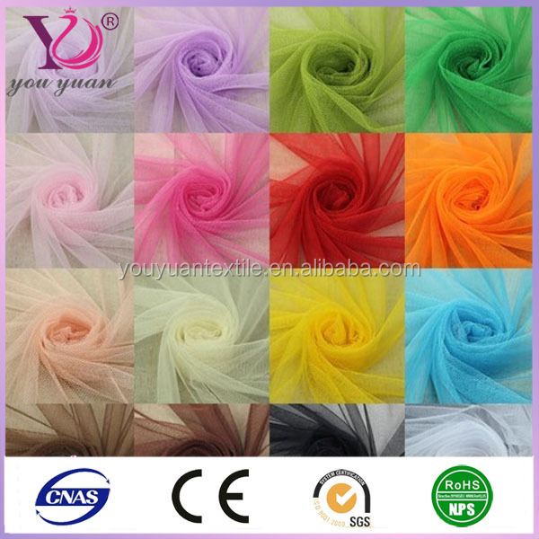 100 Polyester Decorative Mesh Fabric Silk Fabric Fancy Mesh