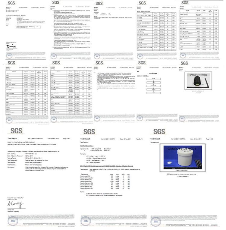 thread and ink test report