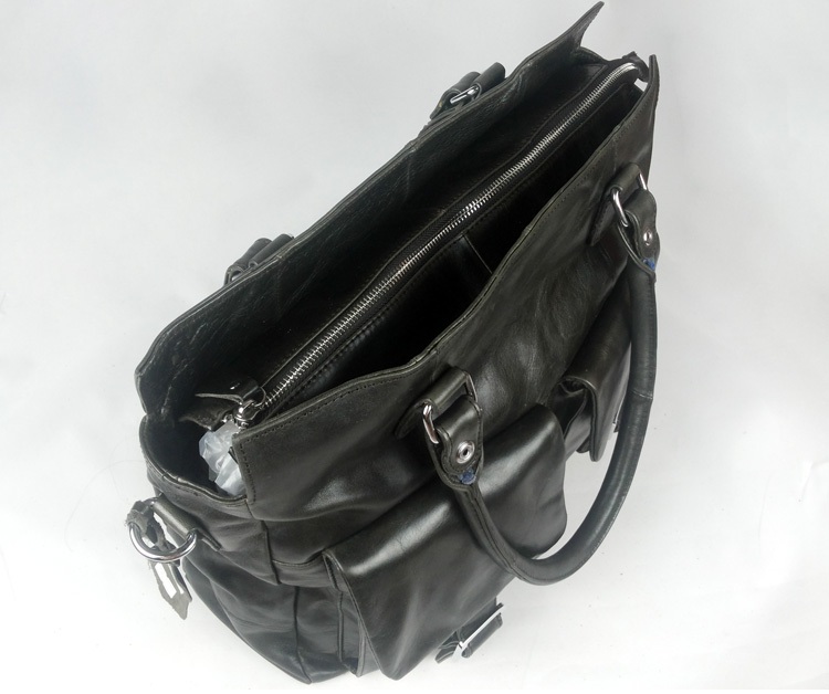 2014 New genuine leather mens leather messenger bag