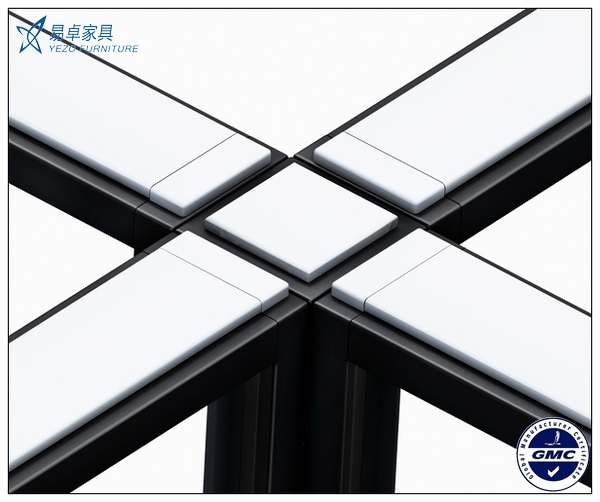 メラミン長方形の会議用テーブル/10アルミニウムフレームが付いている人の会議テーブル仕入れ・メーカー・工場