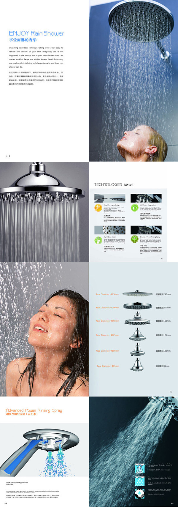 新しいデザイン2015低価格節水酸素のシャワーヘッド仕入れ・メーカー・工場