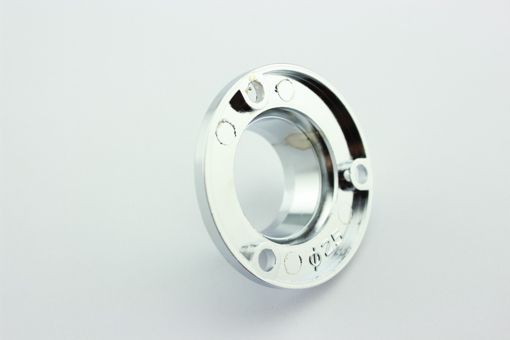 19mm/22mm/25mm diameter Chrome Wardrobe Rail Fitting Aluminium Stainless Steel Flange