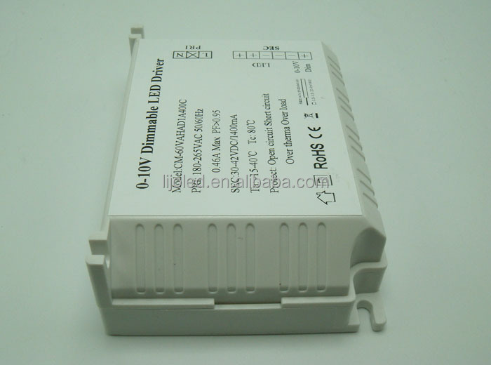 0/50w1400ミリアンペア1-10v調光ledドライバpwmによるcontolledライトのための方法3年間の保証仕入れ・メーカー・工場