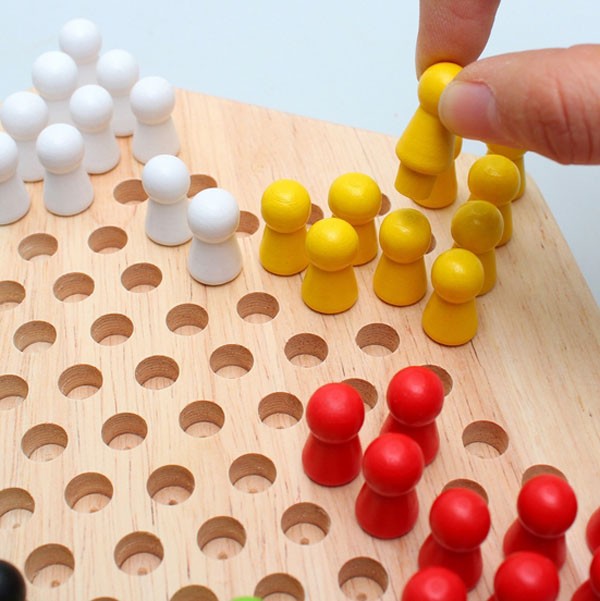 Jogo de verificador chinês portátil definir borracha madeira chinesa  verificadores clássicos chinês estratégia jogo de tabuleiro crianças jogo  de quebra-cabeça