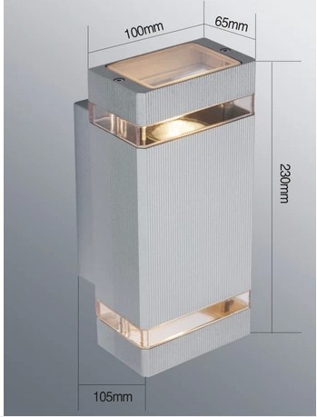 square-wall-lamp with 23W led light source