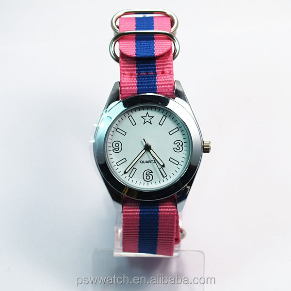 teenager watches with multicolor nato strap