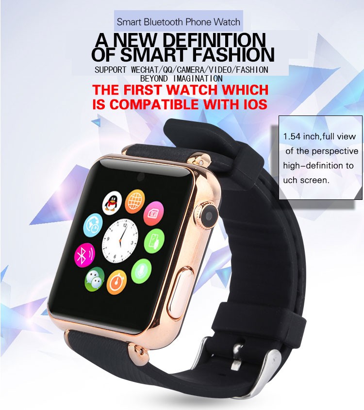 2015Hot sales bluetooth4.0 touch screen smart watch support IOS phone and Android phone(SW020A)